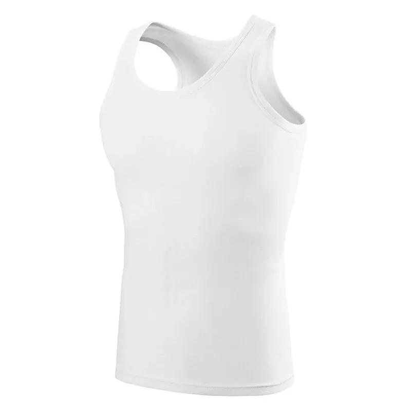 1/3 Pack Four Seasons Men's Cotton Joker Vest Teenagers Simple Fit Sports Fitness T-shirt Middle-aged Casual Sleeveless T-shirt - Image 6